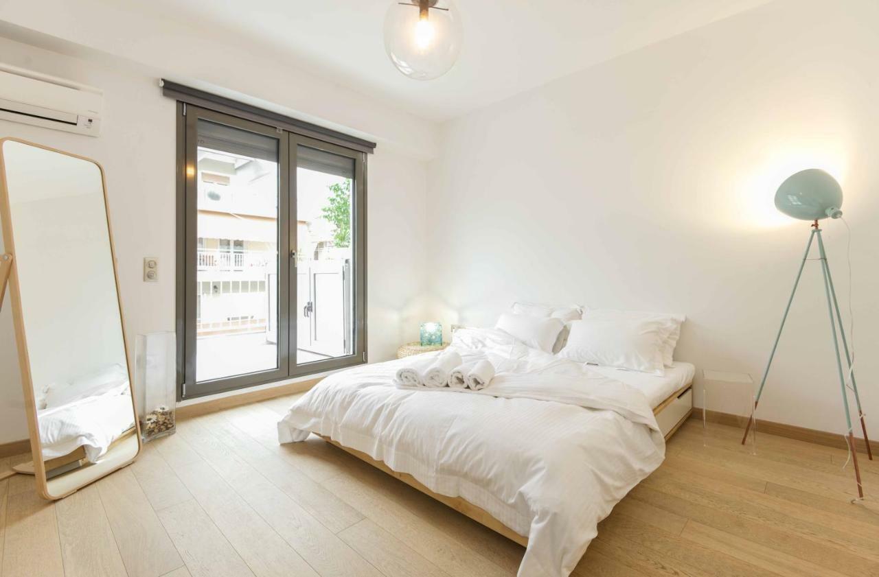 Stylish 3-Bedroom Apartment & Terrace Thessaloniki Exterior foto
